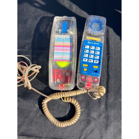 Lenoxx Sound Other - Lenoxx Sound PH200 Vintage Transparent Clear See Through Corded Phone 90s Y2K